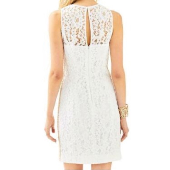 LILLY PULITZER MILA SHIFT DRESS RESORT WHITE - Picture 2 of 8